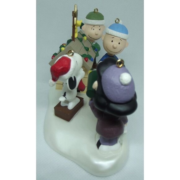 Hallmark Ornament Set (lot of 5) Keepsake Peanuts 50th Anniv A Snoopy Christmas - Picture 2 of 13